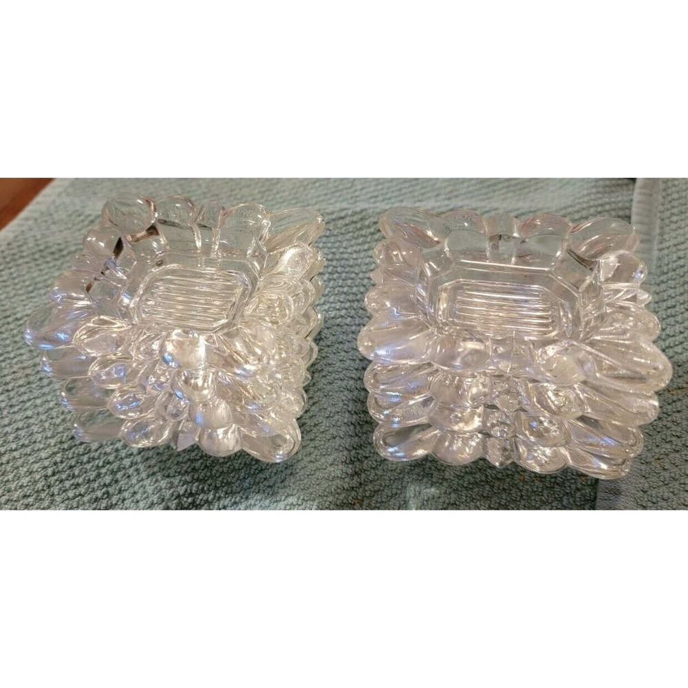 Salt Cellars 8 Clear Cut Glass